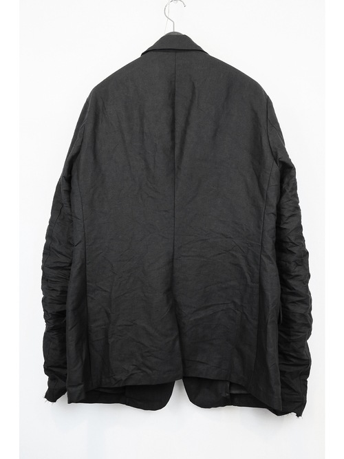 �㴰���nude:masahiko maruyama ���̡���:�ޥ��ҥ��ޥ���/Paper Yarn/Linen Weather Cloth JACKET/Black