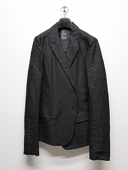 �㴰���nude:masahiko maruyama ���̡���:�ޥ��ҥ��ޥ���/Paper Yarn/Linen Weather Cloth JACKET/Black