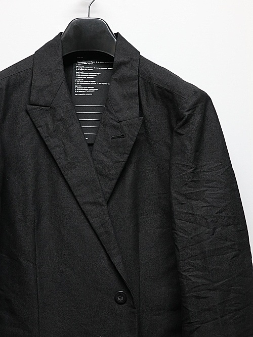 �㴰���nude:masahiko maruyama ���̡���:�ޥ��ҥ��ޥ���/Paper Yarn/Linen Weather Cloth JACKET/Black