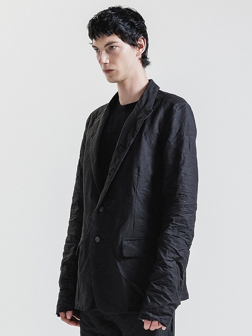 �㴰���nude:masahiko maruyama ���̡���:�ޥ��ҥ��ޥ���/Paper Yarn/Linen Weather Cloth JACKET/Black