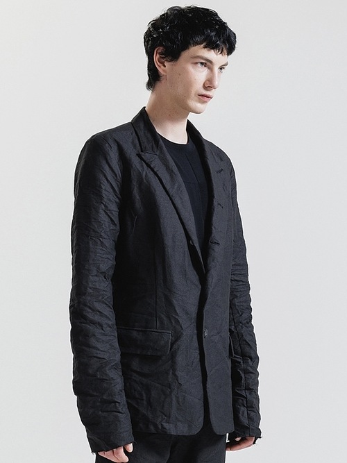 �㴰���nude:masahiko maruyama ���̡���:�ޥ��ҥ��ޥ���/Paper Yarn/Linen Weather Cloth JACKET/Black