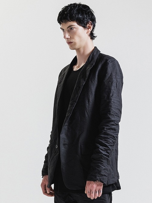 �㴰���nude:masahiko maruyama ���̡���:�ޥ��ҥ��ޥ���/Paper Yarn/Linen Weather Cloth JACKET/Black