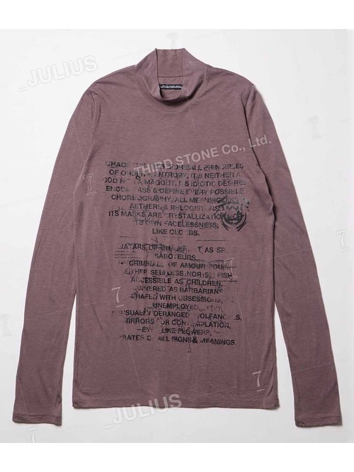 (ͽ)78ͽ/JULIUSꥦ/CUPRO/COTTON JERSEY CUT & SEWN6/ASH PURPLE