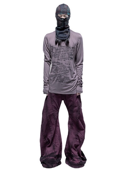 (ͽ)78ͽ/JULIUSꥦ/CUPRO/COTTON JERSEY CUT & SEWN6/ASH PURPLE