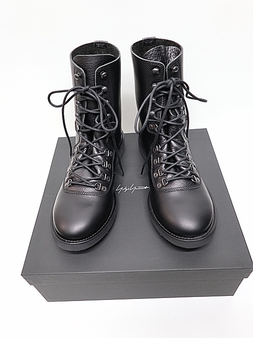 Yohji Yamamoto���襦����ޥ��/���եȥ����󥯥쥶�����ߥ꥿�꡼�֡���/BLACK