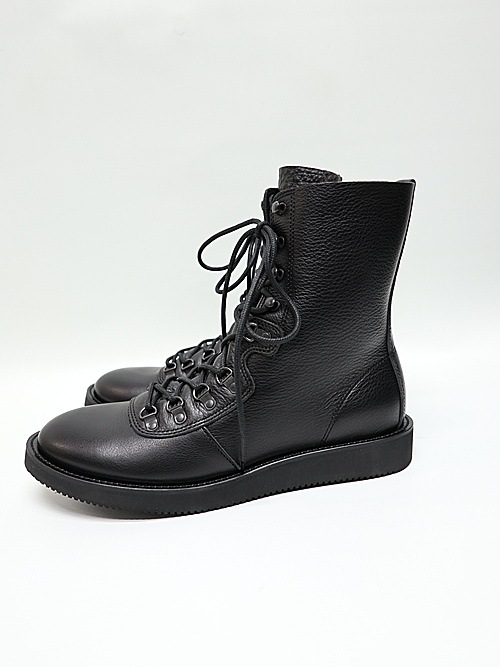 Yohji Yamamoto���襦����ޥ��/���եȥ����󥯥쥶�����ߥ꥿�꡼�֡���/BLACK