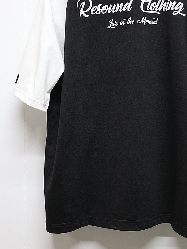 RESOUND CLOTHING���ꥵ����ɥ���������/BACK RC raglan OVER TEE/BKWH