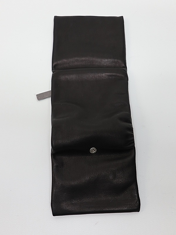 �㴰���Yohji Yamamoto���襦����ޥ��/ ���եȥۡ����쥶�� �ȥ�ץ�ե�����ɥ�����å�/BLACK