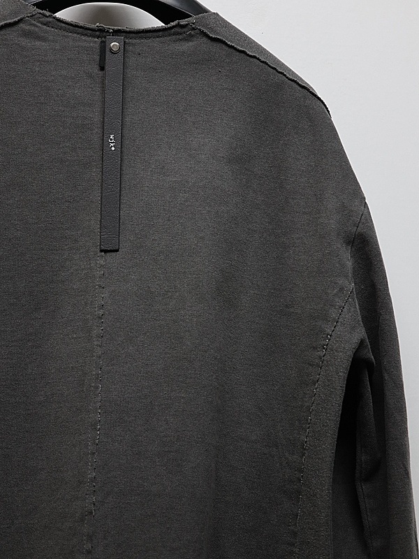 wjk�����֥른��������/tight jersey cut-off L/S/d.charcoal