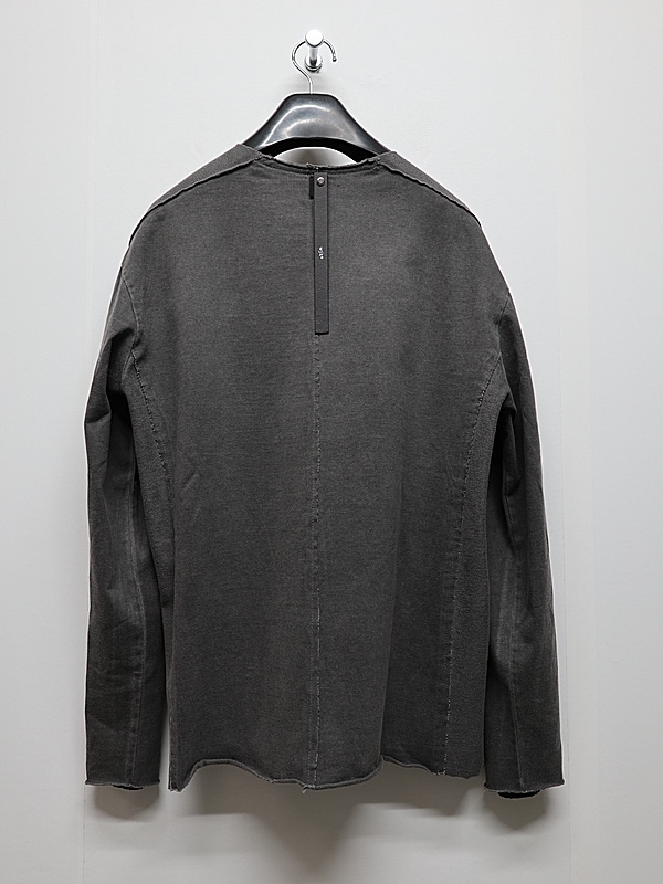 wjk�����֥른��������/tight jersey cut-off L/S/d.charcoal