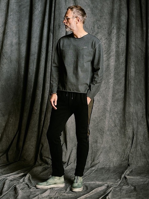 (ͽ���ʡ�9��10������ͽ��/wjk�����֥른��������/tight jersey cut-off L/S/d.charcoal