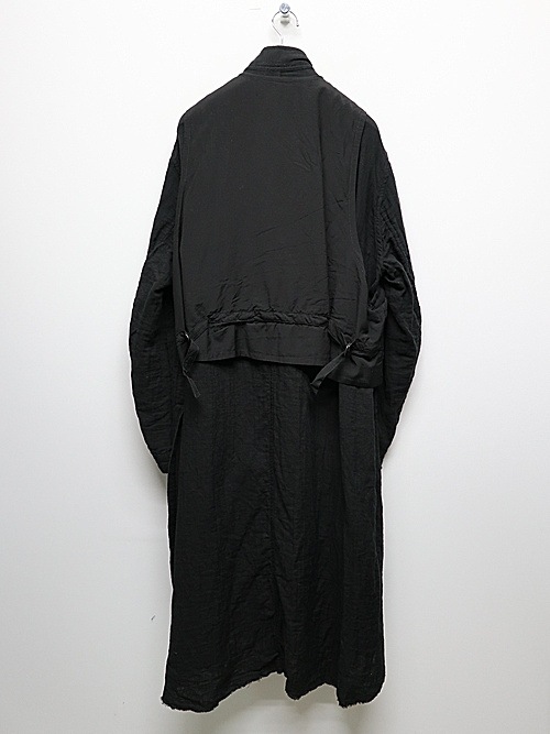 �㴰���nude:masahiko maruyama ���̡���:�ޥ��ҥ��ޥ���/GARMENT DYED LAYERED LONG SHIRT/Black