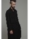 �㴰���nude:masahiko maruyama ���̡���:�ޥ��ҥ��ޥ���/GARMENT DYED LAYERED LONG SHIRT/Black