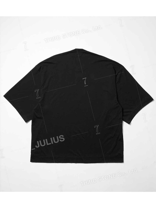 (ͽ)78ͽ/JULIUSꥦ/CUPRO/COTTON JERSEY CUT & SEWN7/BLACK