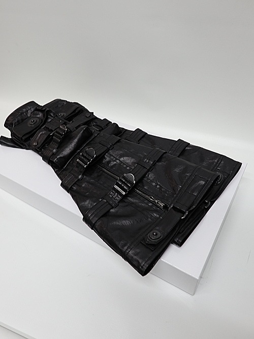 JULIUS����ꥦ��/LAMINATED CLOTH ACCESSORY9/BLACK