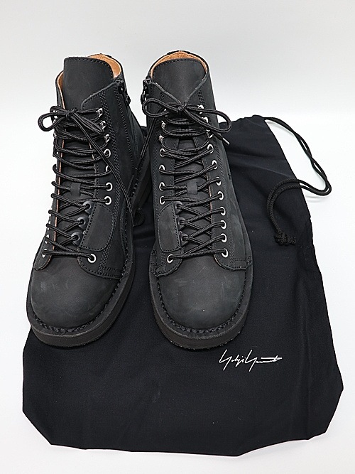 Yohji Yamamoto���襦����ޥ��/�ޥåȥ��ࡼ���쥶�����ե����ʡ��Х������֡���/BLACK