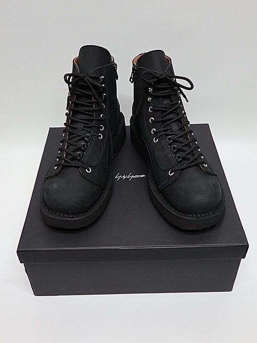 Yohji Yamamoto���襦����ޥ��/�ޥåȥ��ࡼ���쥶�����ե����ʡ��Х������֡���/BLACK