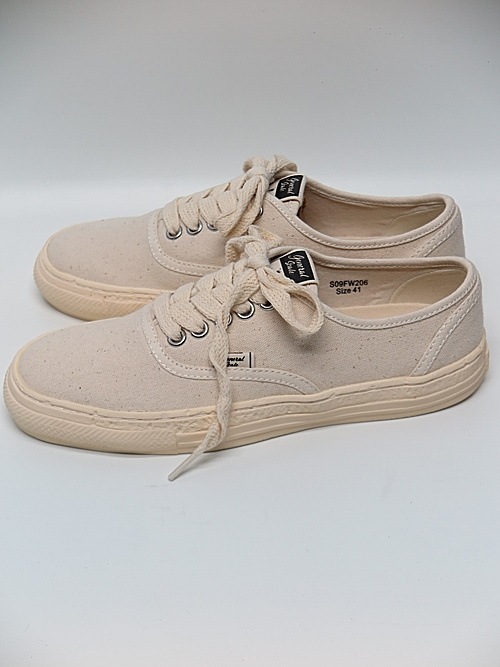 Maison MIHARA YASUHIRO���᥾�� �ߥϥ�䥹�ҥ�/ PAST SOLE CANVAS LOW TOP SNEAKER/WHITE.