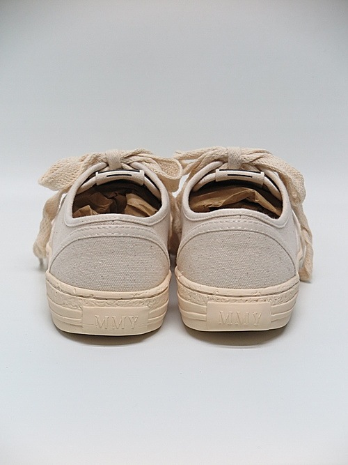 Maison MIHARA YASUHIRO���᥾�� �ߥϥ�䥹�ҥ�/ PAST SOLE CANVAS LOW TOP SNEAKER/WHITE.