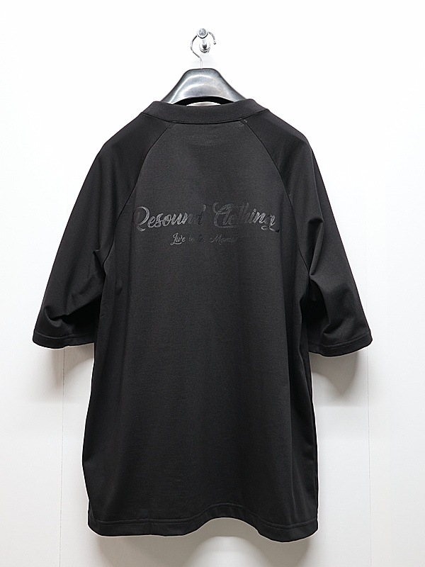 RESOUND CLOTHING���ꥵ����ɥ���������/BACK RC raglan OVER TEE/BLACK