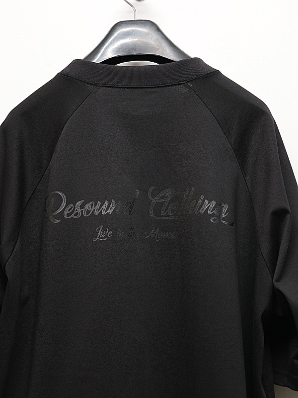 RESOUND CLOTHING���ꥵ����ɥ���������/BACK RC raglan OVER TEE/BLACK