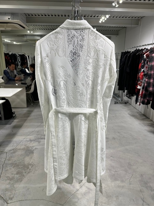 (ͽ���ʡ�6��7������ͽ��/kiryuyrik������奦����奦/CROSS-Lace Flare Jacket/White