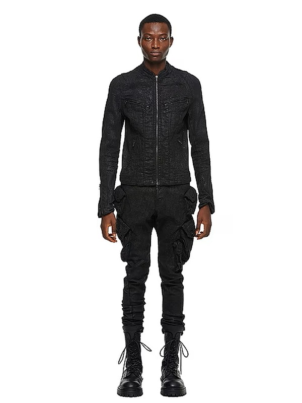 JULIUS����ꥦ��/10.5oz STRETCH DENIM BLOUSON7/BLACK