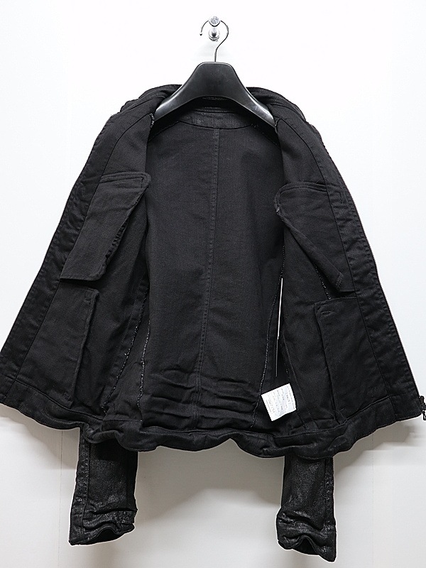 JULIUS����ꥦ��/10.5oz STRETCH DENIM BLOUSON7/BLACK