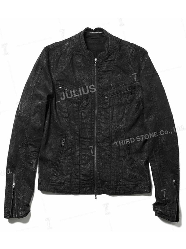 (ͽ����)9��10������ͽ��/JULIUS����ꥦ��/10.5oz STRETCH DENIM BLOUSON7/BLACK