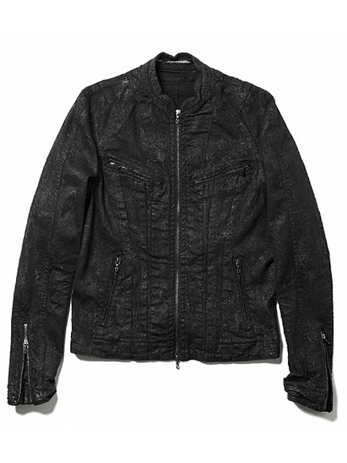 (ͽ����)9��10������ͽ��/JULIUS����ꥦ��/10.5oz STRETCH DENIM BLOUSON7/BLACK