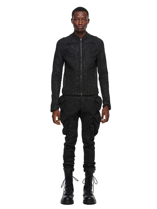 (ͽ����)9��10������ͽ��/JULIUS����ꥦ��/10.5oz STRETCH DENIM BLOUSON7/BLACK