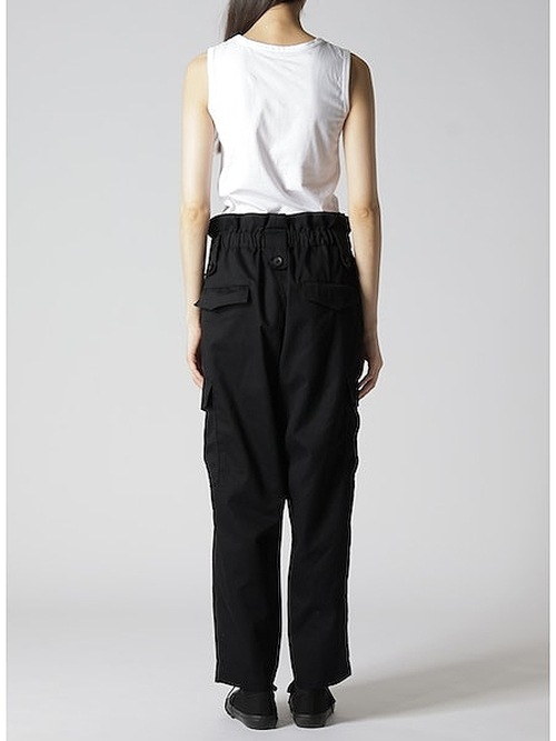 Ground Y饦ɥ磻/20 KATSURAGI HIGH WAIST CARGO PANTS/BLK