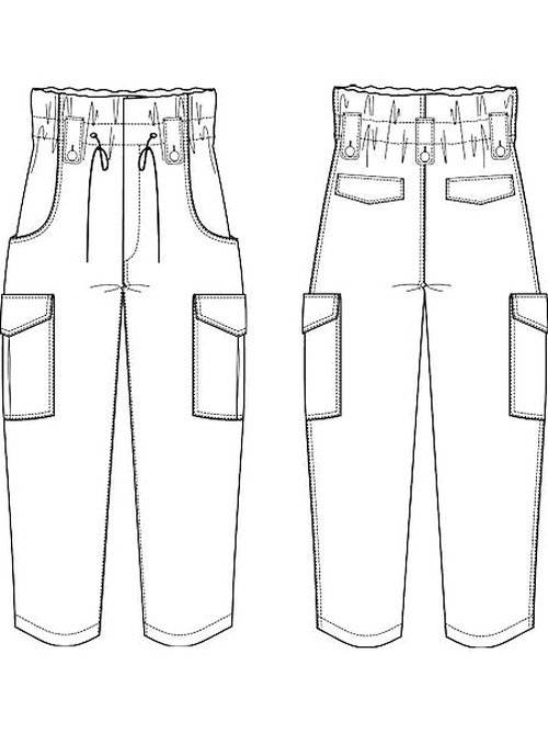 SALE30%OFF/Ground Y饦ɥ磻/20 KATSURAGI HIGH WAIST CARGO PANTS/BLK.