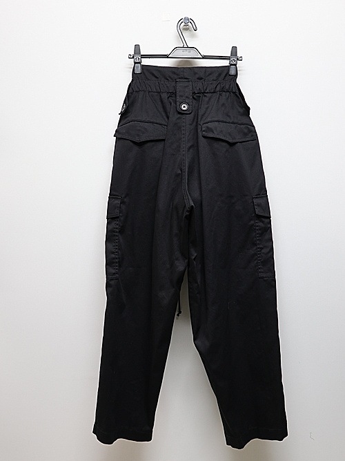 Ground Y饦ɥ磻/20 KATSURAGI HIGH WAIST CARGO PANTS/BLK