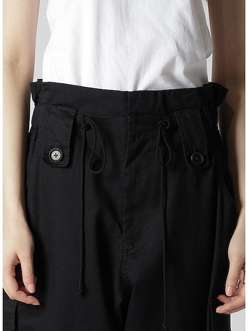 SALE30%OFF/Ground Y饦ɥ磻/20 KATSURAGI HIGH WAIST CARGO PANTS/BLK.
