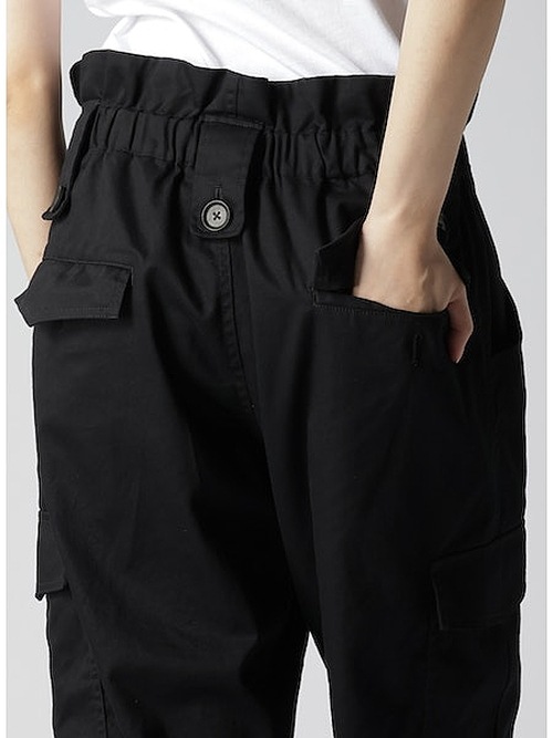 Ground Y饦ɥ磻/20 KATSURAGI HIGH WAIST CARGO PANTS/BLK