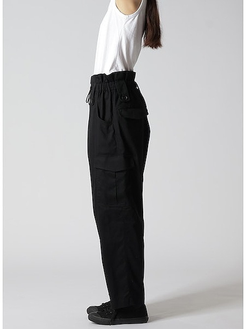 Ground Y饦ɥ磻/20 KATSURAGI HIGH WAIST CARGO PANTS/BLK