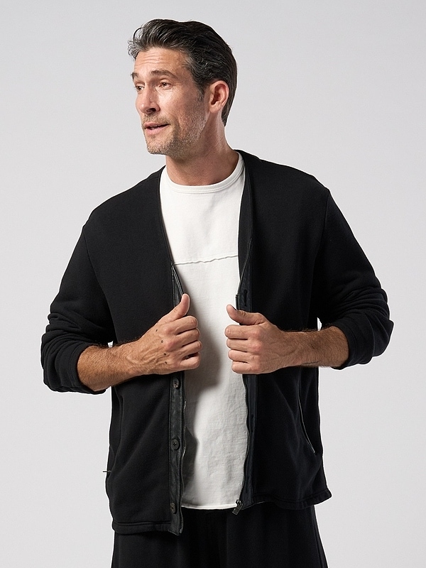(ͽ���ʡ�1��2������ͽ��/wjk�����֥른��������/soft luxe urake zip-up jacket/black