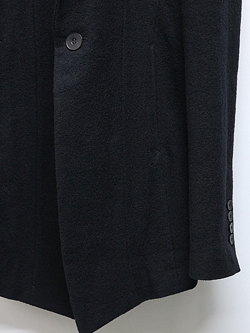 JULIUSꥦ/WOOL/RAYON/SILK SHRINK KERSEY JACKET1/BLACK.