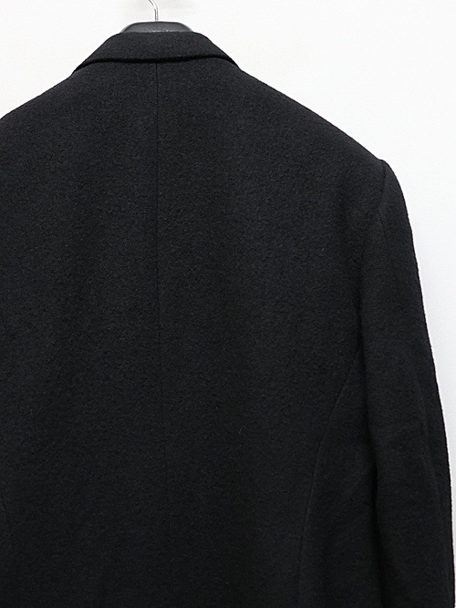 JULIUSꥦ/WOOL/RAYON/SILK SHRINK KERSEY JACKET1/BLACK.