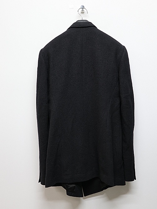 JULIUSꥦ/WOOL/RAYON/SILK SHRINK KERSEY JACKET1/BLACK.