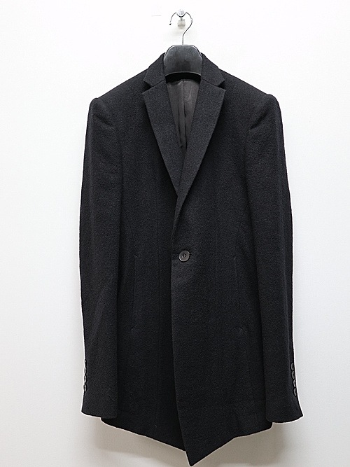 JULIUSꥦ/WOOL/RAYON/SILK SHRINK KERSEY JACKET1/BLACK.