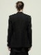 JULIUSꥦ/WOOL/RAYON/SILK SHRINK KERSEY JACKET1/BLACK.