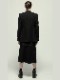 JULIUSꥦ/WOOL/RAYON/SILK SHRINK KERSEY JACKET1/BLACK.
