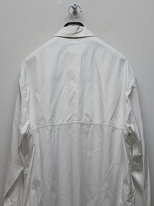Yohji Yamamoto襦ޥ/CPLAIN STITCH BROAD Z-CHAIN STITCH B W/ ZIPPER/WHT.