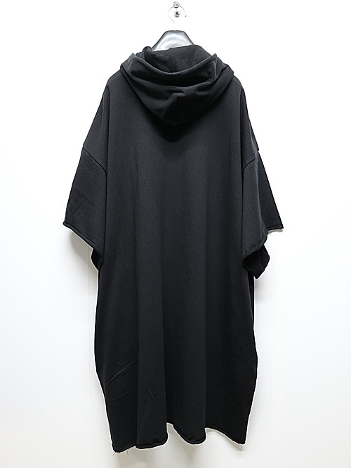 Ground Y饦ɥ磻/40/20 MINI FLEECE LONG HOODIE W/CHEST POCKET/BLACK