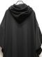 Ground Y饦ɥ磻/40/20 MINI FLEECE LONG HOODIE W/CHEST POCKET/BLACK