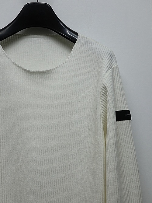RESOUND CLOTHINGꥵɥ/cutoff rail longsleave/WHITE