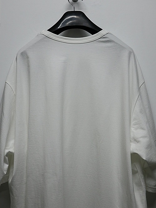 Ground Y�����饦��ɥ磻/30/- COTTON JERSEY HEM JUMBO SHORT SLEEVED T/OFF WHITE