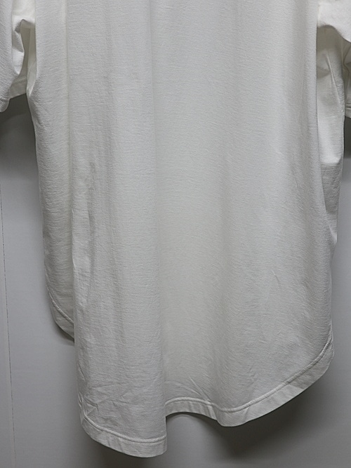 Ground Y�����饦��ɥ磻/30/- COTTON JERSEY HEM JUMBO SHORT SLEEVED T/OFF WHITE